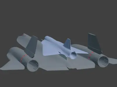 Lockheed D-21 M-21 3D print model