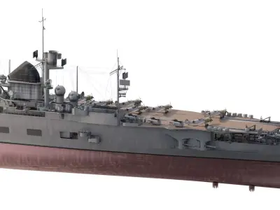 GERMAN NAVY WW2 AIRCRAFT CARRIER 3D model
