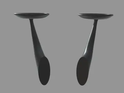 Car Mirror 016 Low-poly 3D model