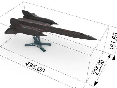 SR-71 Blackbird 3D print model