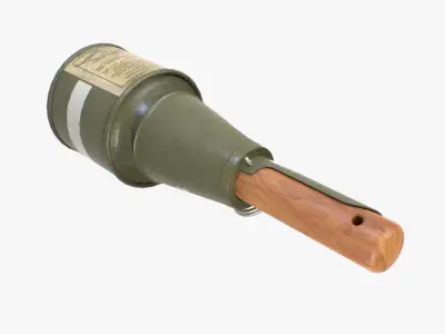 Grenade RPG-43 clean Low-poly 3D model