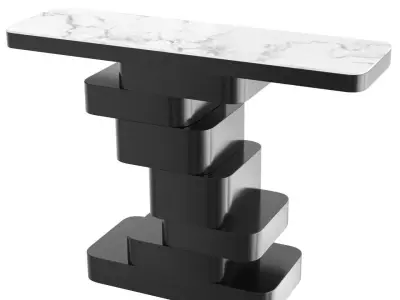 Recrangle Shape Contemporary Console Table Free 3D model