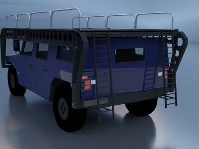 uro vamtac s3 with platform Low-poly 3D model