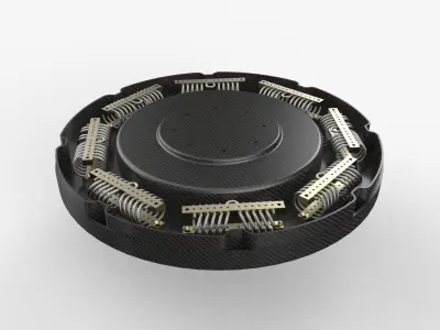 Carbon Fiber Damper for Aerial Camera System 3D model