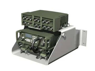 VHF Military radio station 3D model