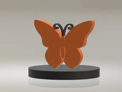 3D butterfly model 3D print model