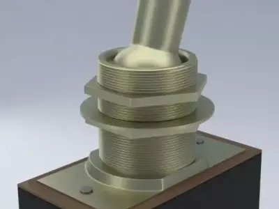 radio part switch 3D model