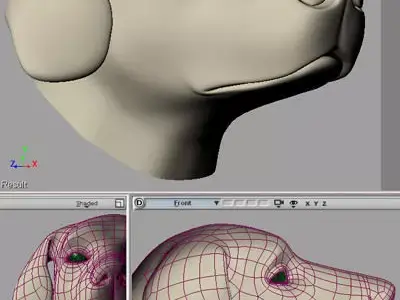 head of a dog Free 3D model