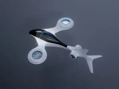 scifi drone futurestic 3D model