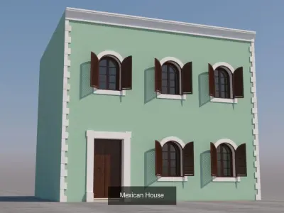 Mexican Houses 3D Model Collection