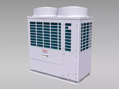 20hp Toshiba Carrier VRF Heat Recovery Outdoor Unit Low-poly 3D model