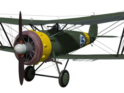 Bristol Bulldog Mk-IV 3D model