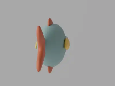 Cartoon Cute Fish 1 3D model