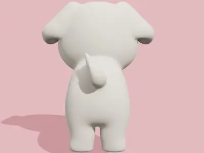 Cute Maltese dog   3D model