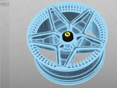 F40 LM Wheel 3D model