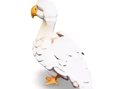 LowPoly Dodo Bird Game Asset Low-poly 3D model