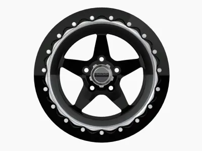 3030 Autosport Launch drag wheel Low-poly 3D model