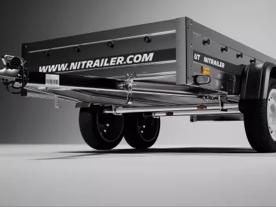 Utility Garden Car Trailer 3D model