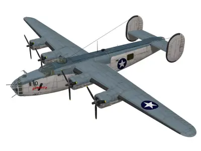 consolidated PB4Y-1 liberator 3D model