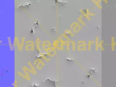 Stylized Blue Painted Metal Surface PBR Texture Set 4K And 1K Texture