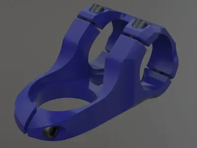Realistic Bicycle Stem Part 3D model