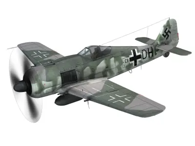 Focke Wulf - FW190 F8 - E8 DH 3D model