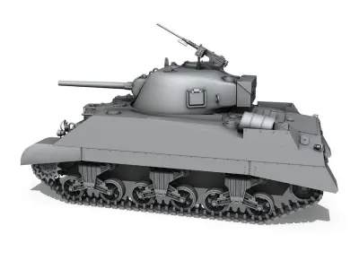 M4 Sherman MK III British army 3D model