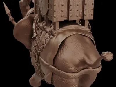 Carthaginian War Elephant 3D print model