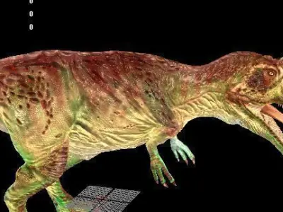 Giganotosaurus t - rex dinosaur Low-poly 3D model