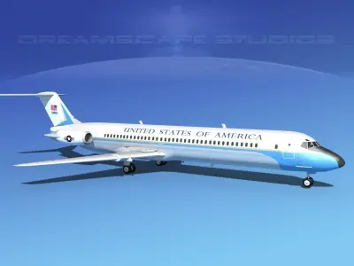 Douglas C-9-50 Nightingale US Government 3D model