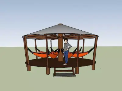 Hammock Gazebo 3D print model