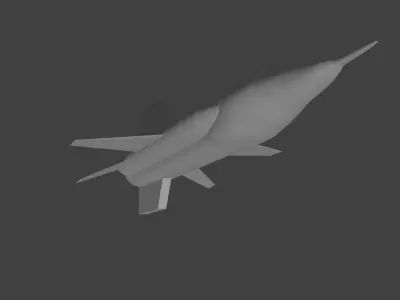 X15 jet Free 3D model