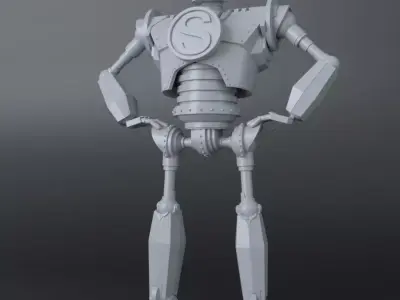 Iron Giant 3D Print Ready model v2 3D print model