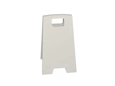 Industrial sign Low-poly 3D model