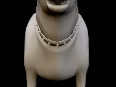Dog K-9 Low-poly 3D model