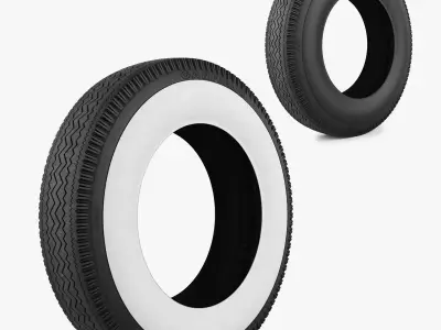 Tire Garfield ZigZag 3D model