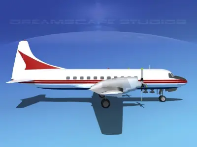 Convair CV-580 Corporate 10 3D model