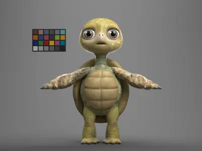 Tuck the Turtle 3D model
