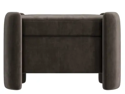 Storage Ottoman By Crateand Barrel 3D model