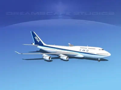 Boeing 747-400 All Nippon Airways 3D model