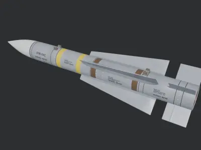 AIM-54C Phoenix missile 3D model
