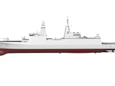 Type 054B guided missile frigate  Peoples Liberation Army Navy 3D model