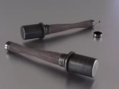 German M24 Grenade Free low-poly 3D model