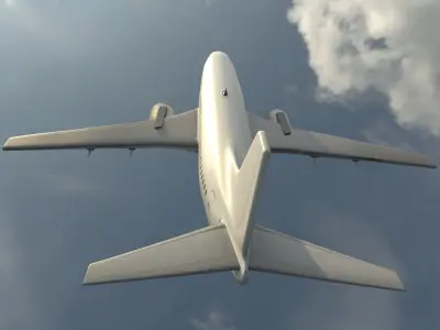 Aeroplane 3d Model Low-poly 3D model