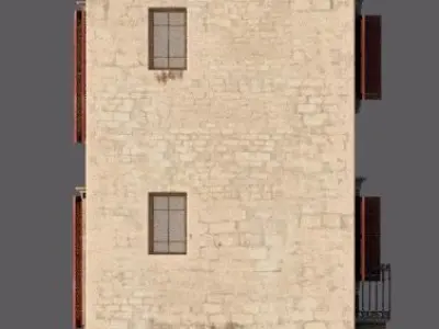 Mediterranean House 03 Low-poly 3D model