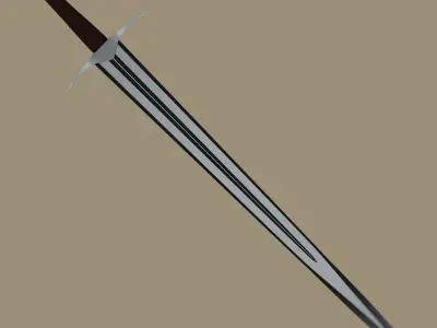  3D Historical Sword - One-handed Arming Shortsword Free low-poly 3D model