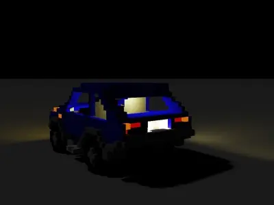 jeep car Free low-poly 3D model
