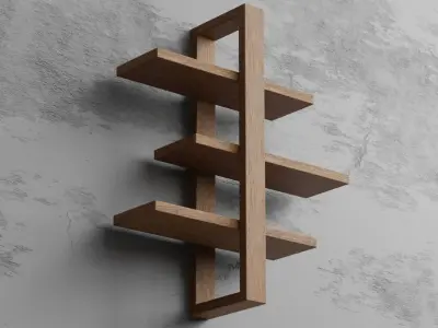 Modern SHelf Design Free 3D model