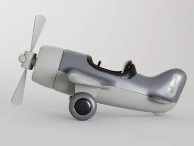 Toy Plane Collection Set 3D model