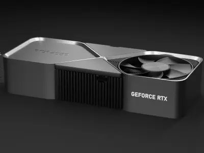 Nvidia GeForce RTX 4080 3D model